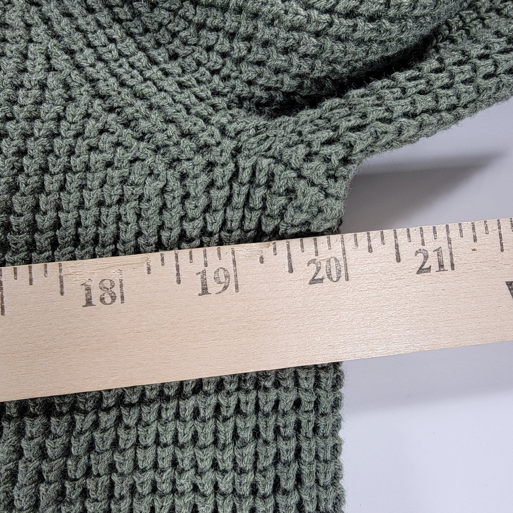 NWT J Crew Sweater Mens Medium Green Waffle Knit 1/4 Zip Pullover Preppy NEW - Picture 5 of 11